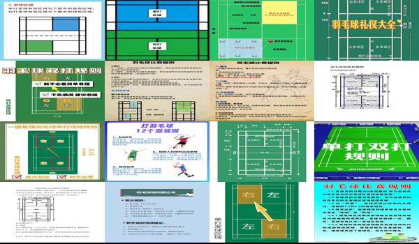 羽毛球规则图片 - 羽毛球规则图
